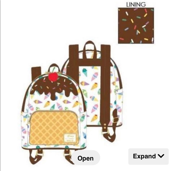 Disney Princess Ice Cream Cones Mini Backpack - Picture 13 of 14